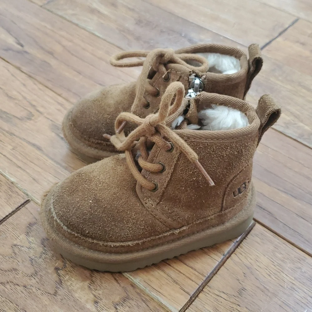 UGG Neumel Tan Zip Booties